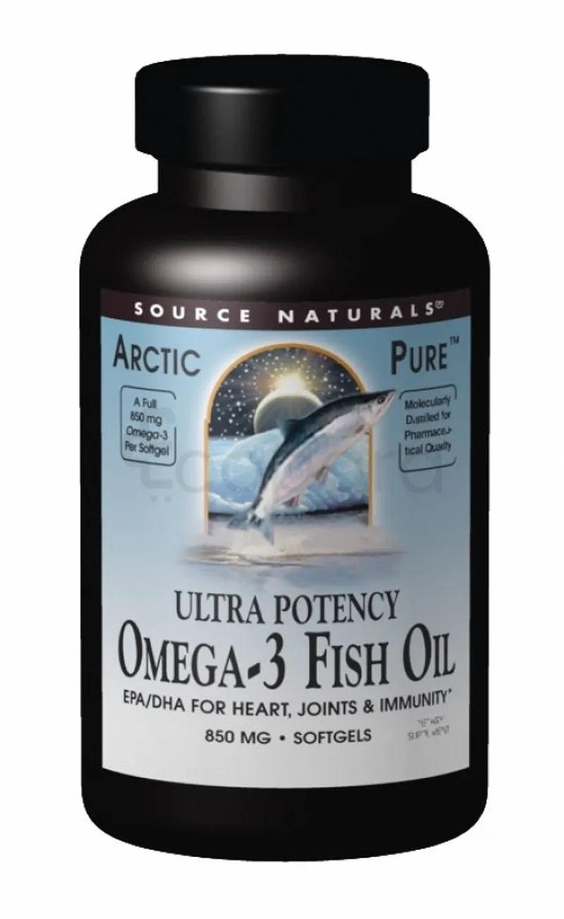 SOURCE NATURALS ARCTIC PURE OMEGA 3 850MG BOITE DE 60 CAPSULES