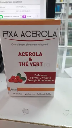 FIXA ACEROLA THE VERT BOITE DE 30 GELULES