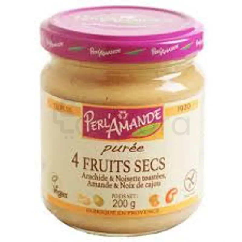 PERL'AMANDE PUREE 4 FRUITS SECS 200G