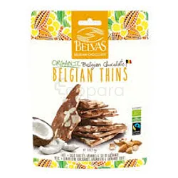 BELVAS BELGIAN THINS CHOCOLAT AU LAIT 120G