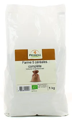 PRIMEAL FARINE 5 CEREALES COMPLETE 1KG