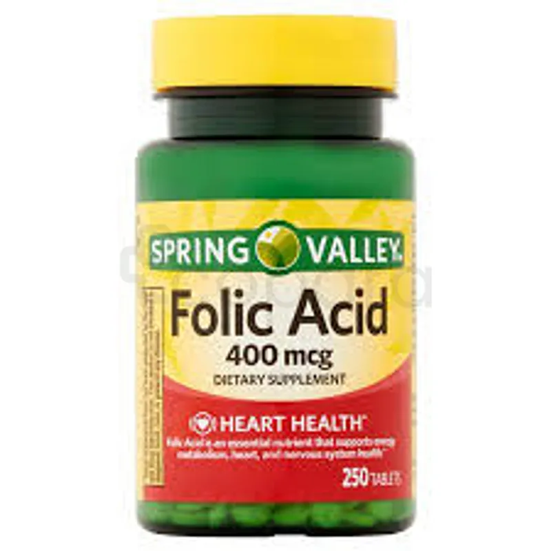 SPRING VALLEY FOLIC ACID 400MG BOITE DE 250 COMPRIMES