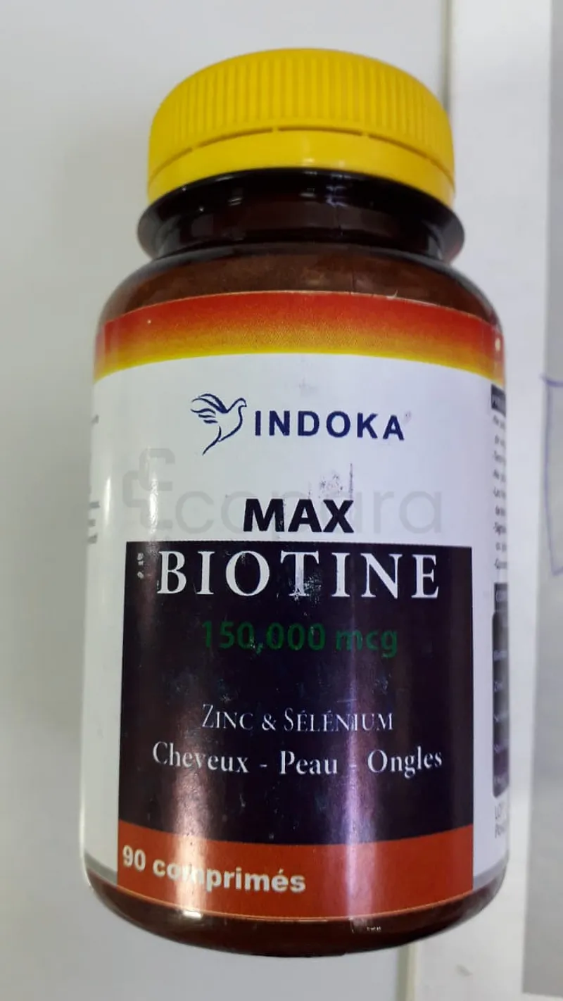 INDOKA MAX BIOTINE BOITE DE 90 COMPRIMES