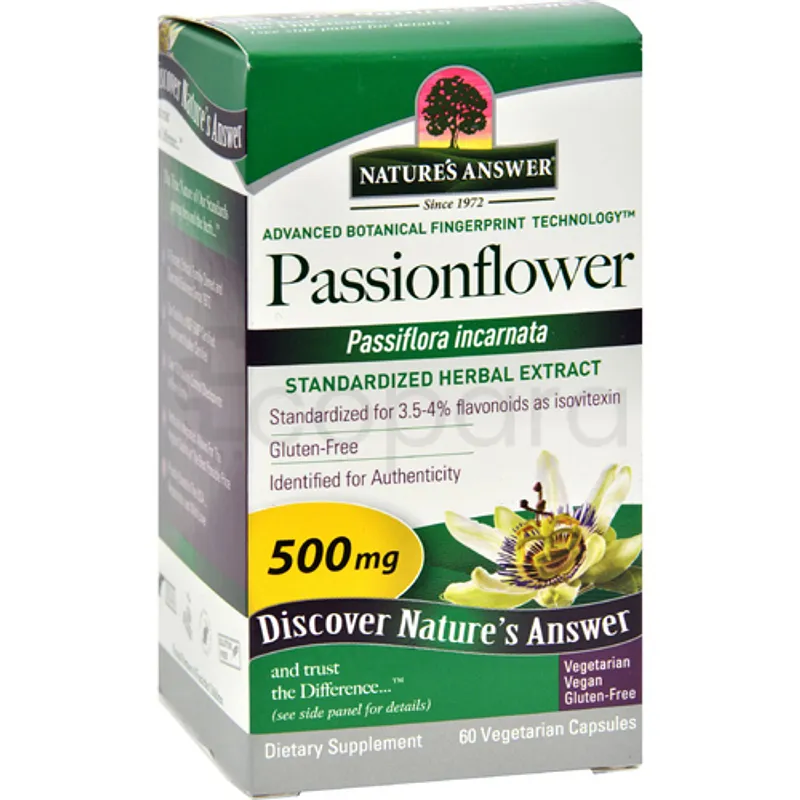 NATURE'S ANSWER PASSIONFLOWER 500MG BOITE DE 60 CAPSULES