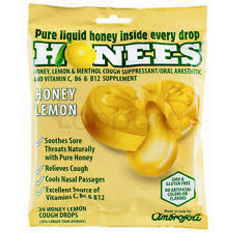 HONEY LEMON MENTHOL EUCALYPTUS DROPS