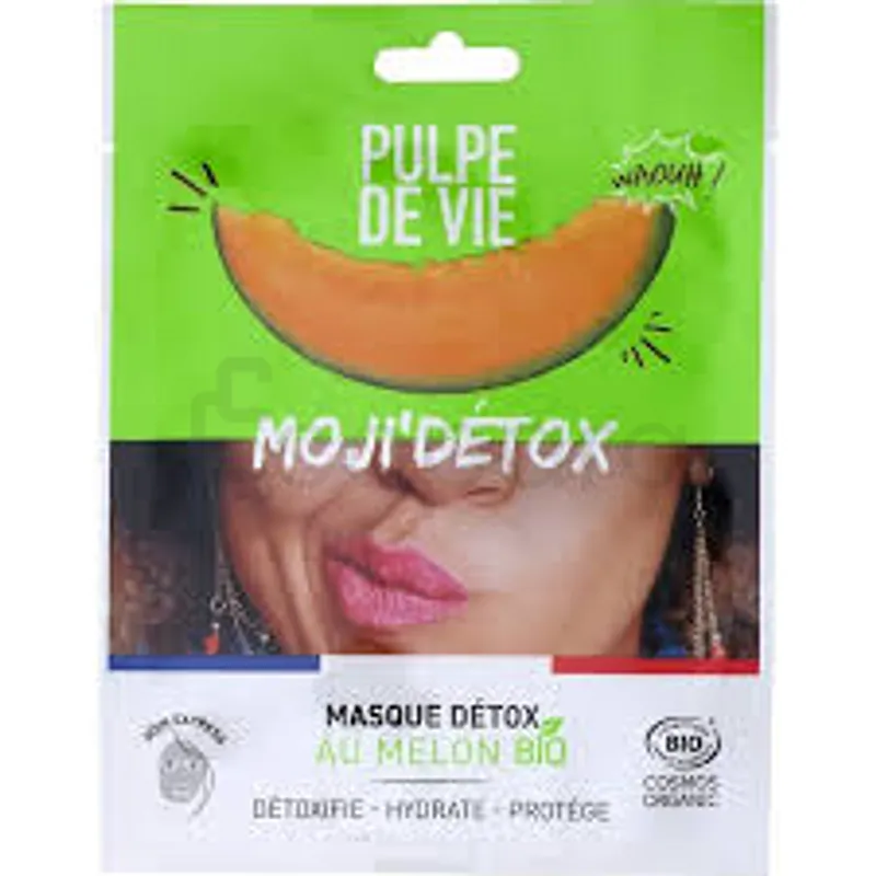 PULPE DE VIE BIO MASQUE VISAGE TISSU MOJI DETOX