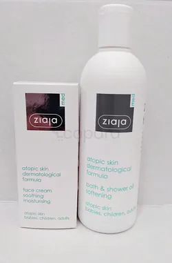 ZIAJA MED PACK CREME 50ML + HUILE DE DOUCHE PEAUX ATOPIQUES 300ML