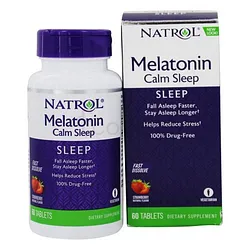 NATROL MELATONIN CALM SLEEP BOITE DE 60 COMPRIMES