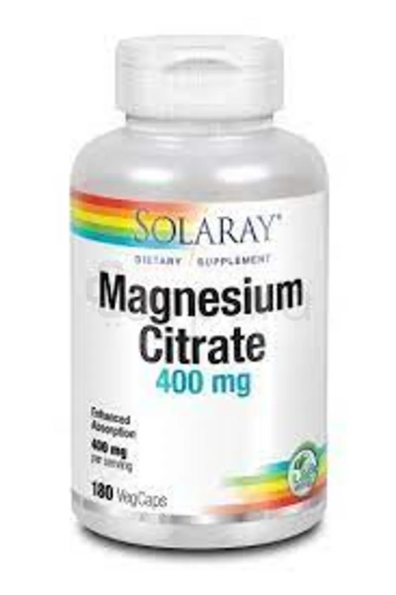 SOLARAY MAGNESIUM CITRATE 400MG BOITE DE 180