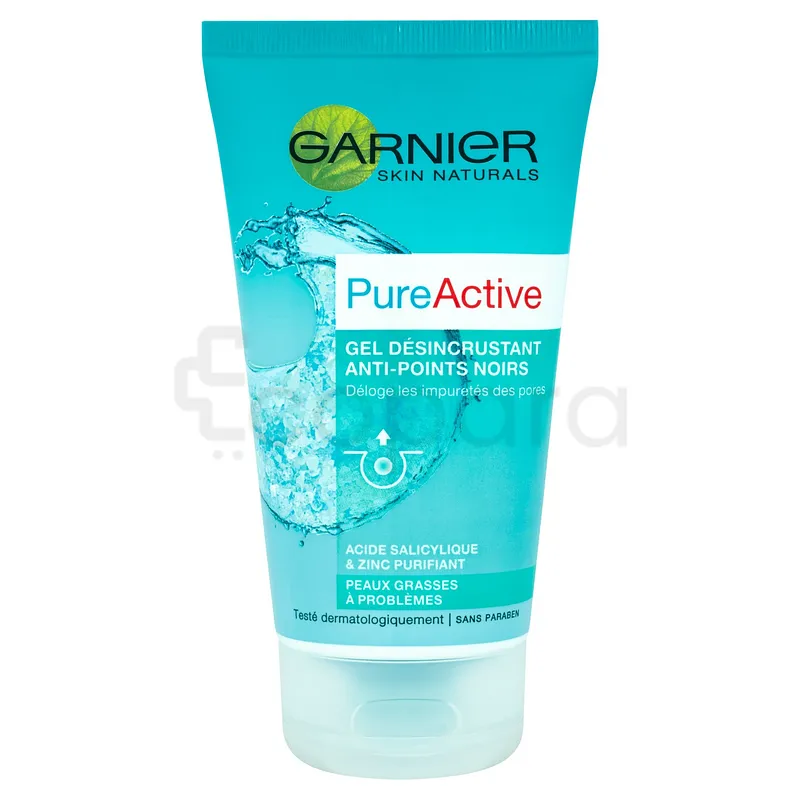 GARNIER PUREACTIVE GEL DESINCRUSTANT ANTI POINTS NOIR 150ML