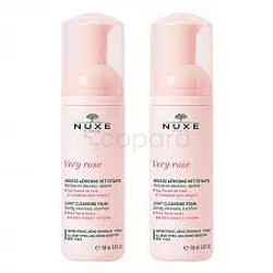 NUXE VERY ROSE MOUSSE AERIENNE NETTOYANTE 2*150ML