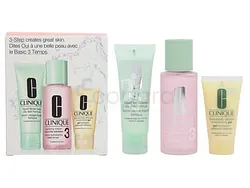 CLINIQUE KIT D'INITIATION TYPE DE PEAU 3 SAVON VISAGE LIQUIDE TONIQUE 50ML + LOTION CLARIFIANTE 3 100ML + GEL HYDRATANT TELLEMENT DIFFERENT 30ML
