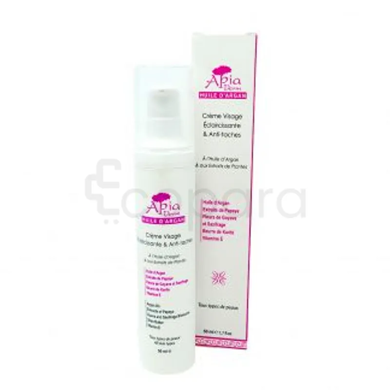 APIA DERM CREME VISAGE ECLAIRCISSANTE ET ANTI-TACHE 50ML