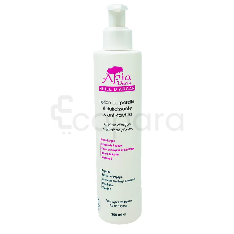 APIA DERM LOTION CORPORELLE ECLAIRCISSANTE ET ANTI-TACHE 50ML