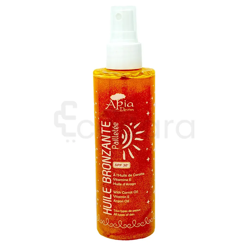 APIA DERM HUILE BRONZANTE PAILLETE 200ML
