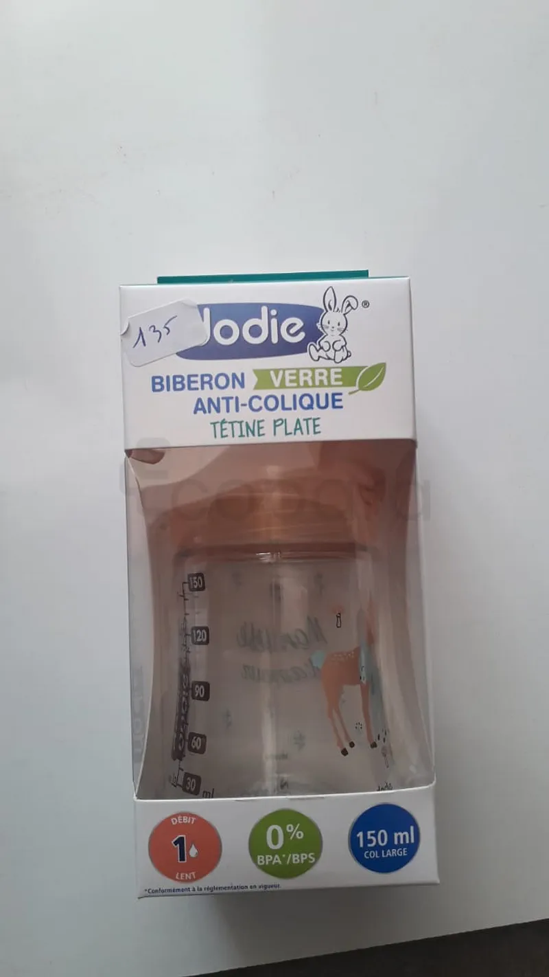 DODIE BIBERON SENTATION+ VERRE BEIGE BICHE TETINE PLATE D1 0-6MOIS 150ML