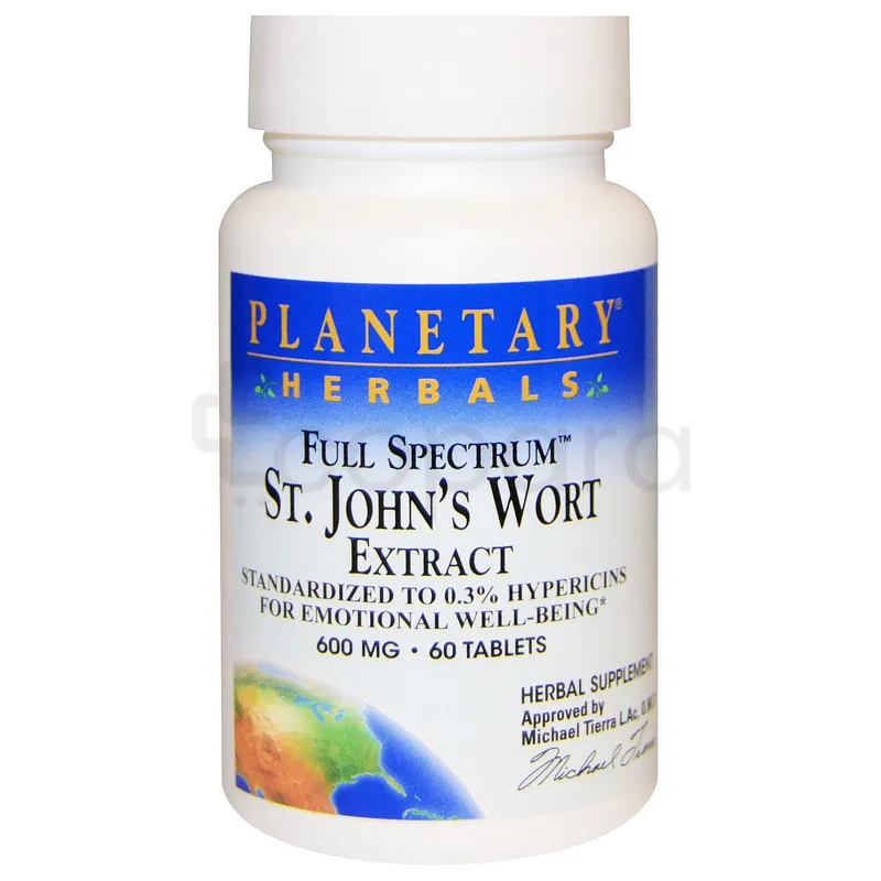PLANETARY HERBALS ST.JOHN'S WORT EXTRACT 600MG BOITE DE 60 COMPRIMES