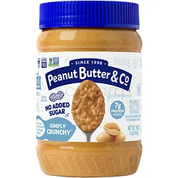 PEANUT BUTTER & CO NO ADDED SUGAR SIMPLY CRUNCHY 454G