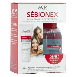 ACM SEBIONEX CREME 40ML + LOTION MICELLAIRE 100ML OFFERTE