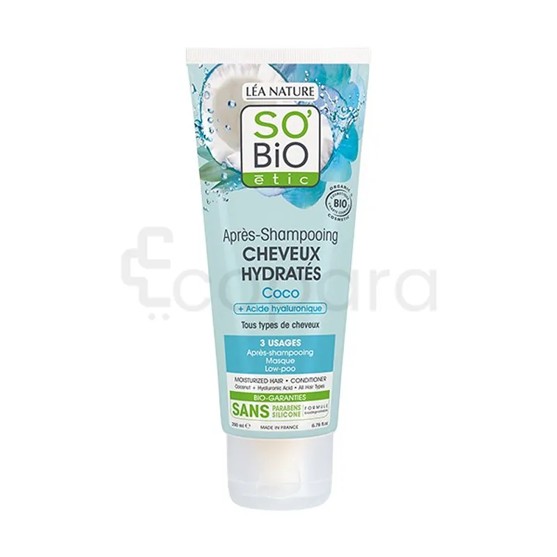 SO'BIO ETIC APRES SHAMPOOING CHEVEUX HYDRATES COCO 200ML