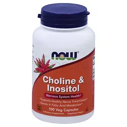 NOW CHOLINE & INOSITOL BOITE DE 100 CAPSULES