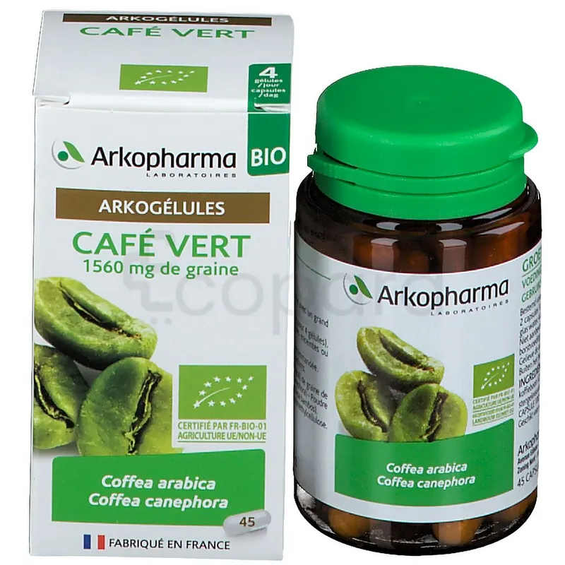 ARKOPHARMA CAFE VERT BOITE DE 45 CAPSULES