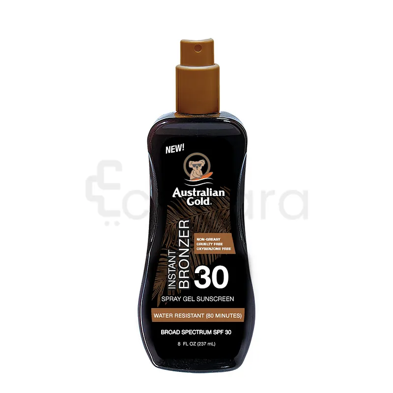 AUSTRALIAN GOLD WITH INSTANT BRONZER SPRAY SPF30 237ML