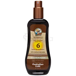 AUSTRALIAN GOLD SPRAY GEL WITH BRONZER SPF6 237ML