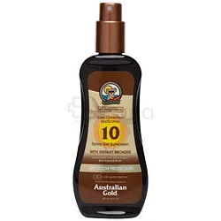 AUSTRALIAN GOLD SPRAY GEL WITH BRONZER SPF10 237ML