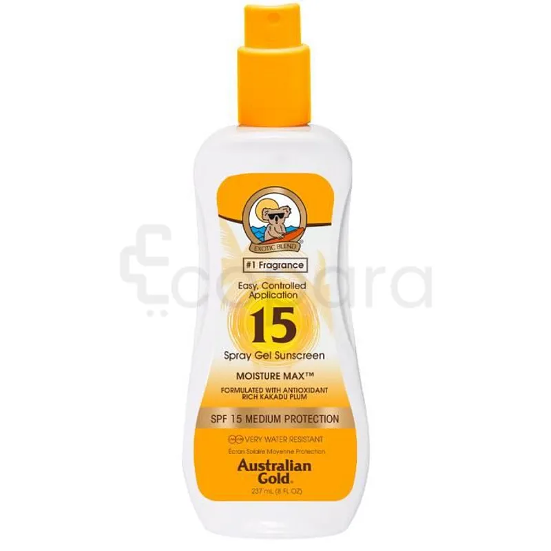 AUSTRALIAN GOLD SPRAY GEL SUNSCREEN SPF15 237ML