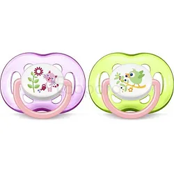 AVENT SUCETTES ORTHODONTIQUES AEREES +18MOIS BOITE DE 2 REFERENCE SCF186/25 /UNITE