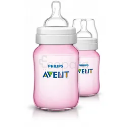 AVENT BIBERONS CLASSIC FILLE 260ML BOITE DE 2 REFERENCE SCF564/62 /UNITE