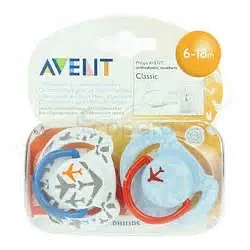 AVENT SUCETTES FASHION SANS BPA 6-18MOIS BOITE DE 2 REFERENCE SCF172/62 /UNITE