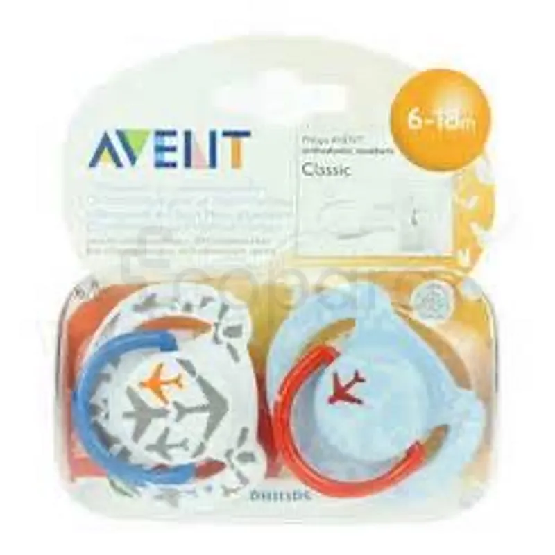 AVENT SUCETTES FASHION SANS BPA 6-18MOIS BOITE DE 2 REFERENCE SCF172/62 /UNITE