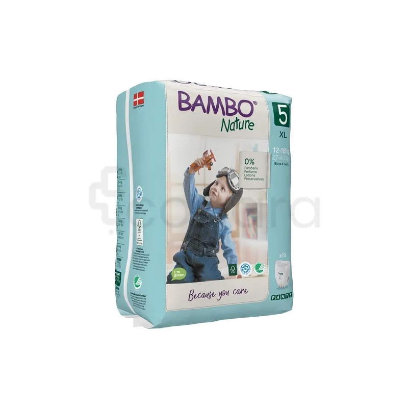 BAMBO NATURE PANTS JUNIOR 12-20KG T5 BOITE DE 20