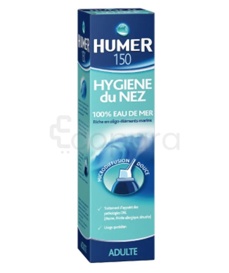 HUMER HYGIÈNE NEZ SOLUTION ISOTONIQUE ADULTE 150ML