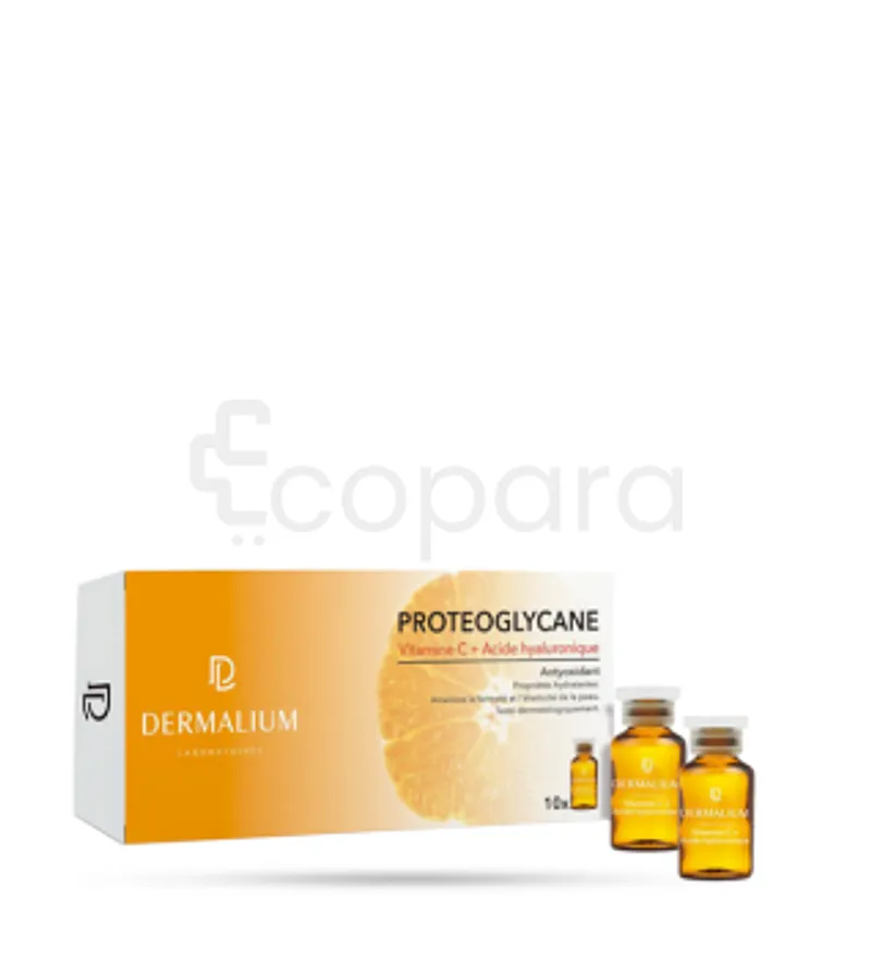 DERMALIUM PROTEOGLYCANE VITAMINE C + ACIDE HYALURONIQUE 2ML BOITE DE 10 AMPOULES