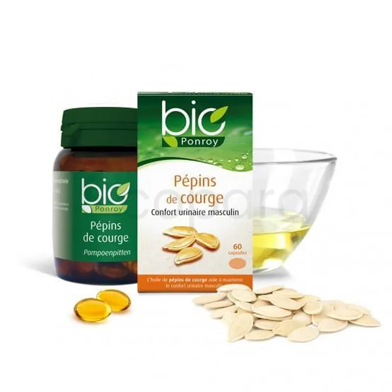 BIO CONSEILS HUILE DE PEPINS DE COURGE BOITE DE 60 CAPSULES