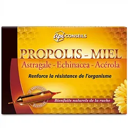 YVES PONROY PROPOLIS ECHINACEA ACEROLA BOITE DE 20 AMPOULES BUVABLES