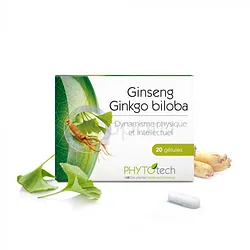 YVES PONROY GINSENG GINKGO BILOBA BOITE DE 20 GELULES