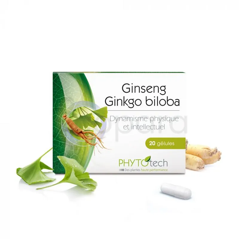 YVES PONROY GINSENG GINKGO BILOBA BOITE DE 20 GELULES