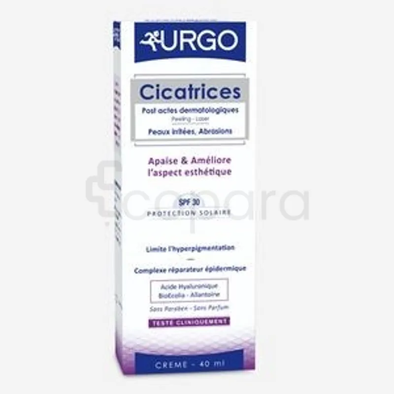 URGO CICATRICES CREME PX IRRITEES ABRASIONS SPF30 40ML