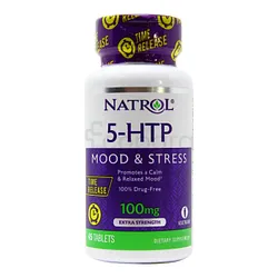 NATROL 5-HTP MOOD AND STRESS 100MG 45 COMPRIMES