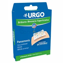 URGO BRULURES 4 PANSEMENTS HEALS HEET CICATRISE