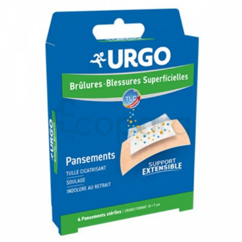 URGO BRULURES 4 PANSEMENTS HEALS HEET CICATRISE