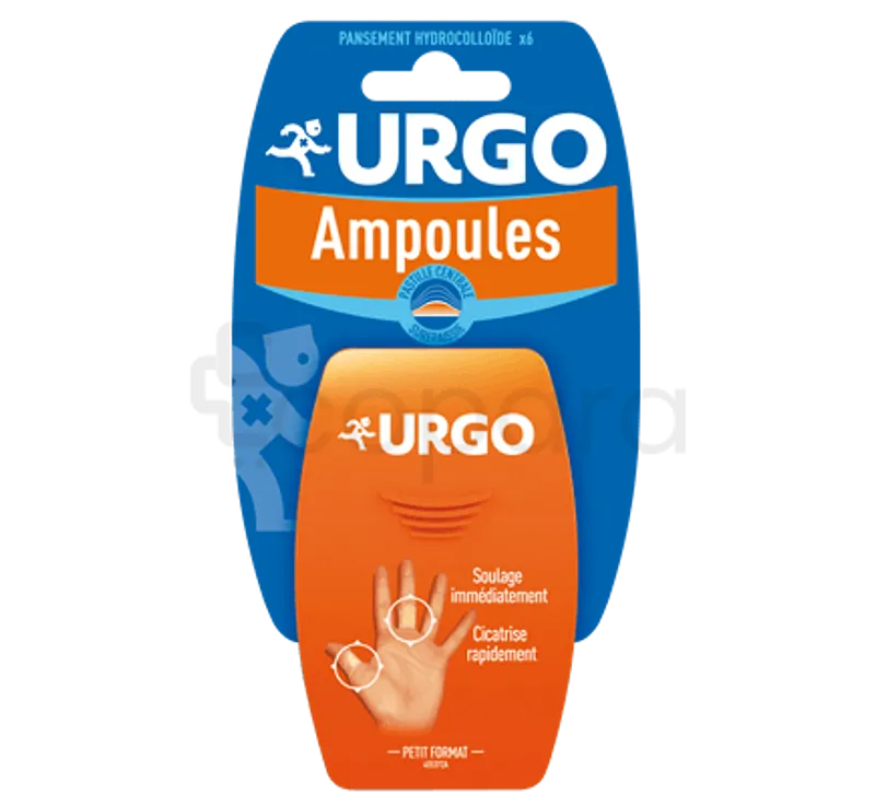 URGO AMPOULES DOIGT PETIT FORMAT BOITE DE 6