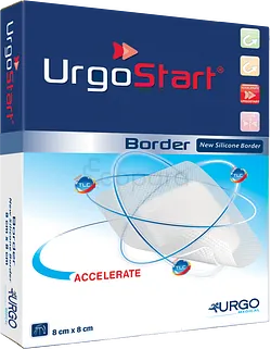 URGO URGOSTART BORDER SILICONE 8CM*8CM REFERENCE 1809171426