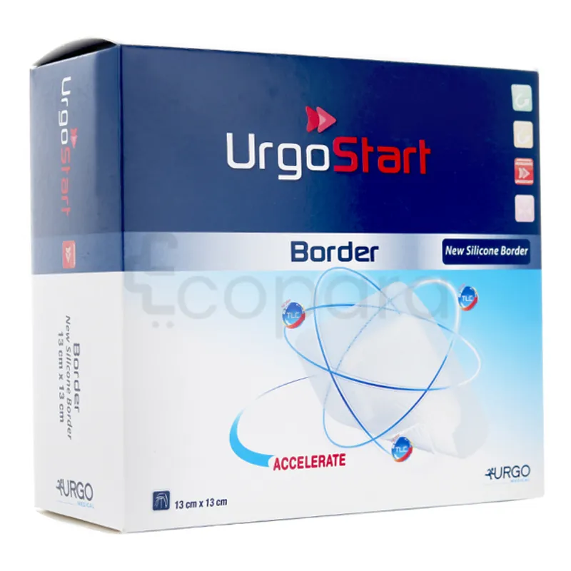 URGO URGOSTART BORDER SILICONE 13CM*13CM REFERENCE 2509170516