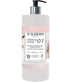 DOLIDERM 07 GEL DOUCHE CREME DE COTON 2 EN 1 CORPS & CHEVEUX 1L