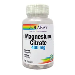 SOLARAY MAGNESIUM CITRATE 400MG BOITE DE 90 CAPSULES